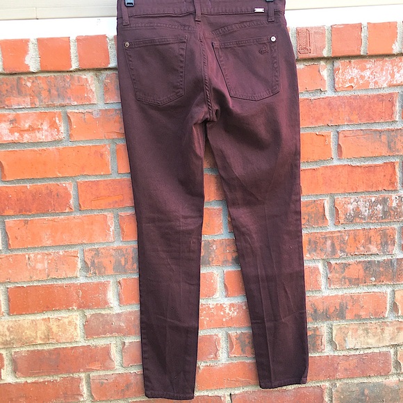EUC DL1961 Jeans XTWILL Margaux Instasculpt Ankle Skinny Color Sangria size 25 - Picture 4 of 9